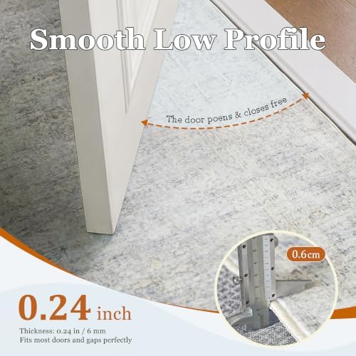2x3 Washable Blue Cream Neutral Vintage Area Rug - Image 5