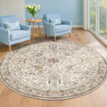 Hazo Haus Boho 6ft Area Round Rug by HazoHaus