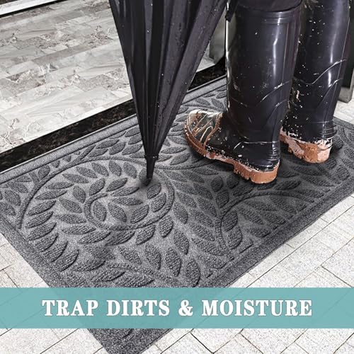 Bulijojo Front Door Mat Entrance, Durable Heavy Duty Welcome Mat, Thick - Image 4