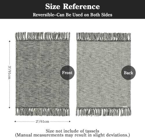 Collive Modern Farmhouse Bathroom Rug - Image 2