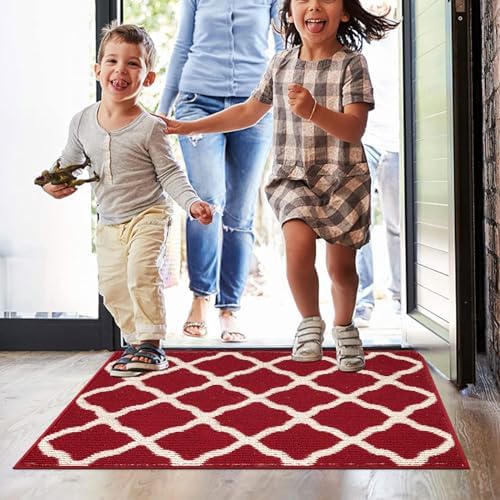 SHACOS Door Mats 24"x36" Non Slip Washable Doormats Rubber Backing Entryway - Image 4