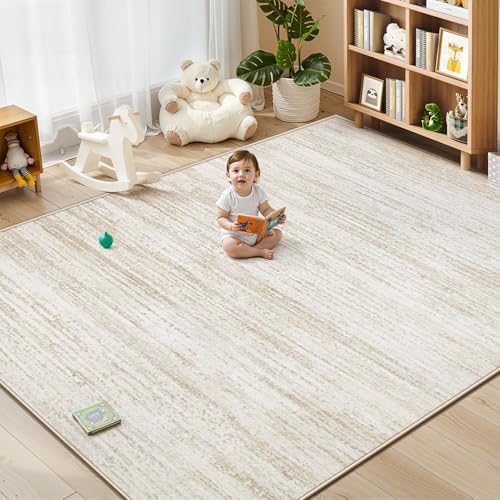 Area Rug 9x12 Living Room Rugs: Washable Modern Rug Large Non-Slip Soft Rugs - Image 3