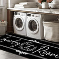 Laundry Room Rug Runner Washable Farmhouse Decor Organization Mats by BAOMANYI