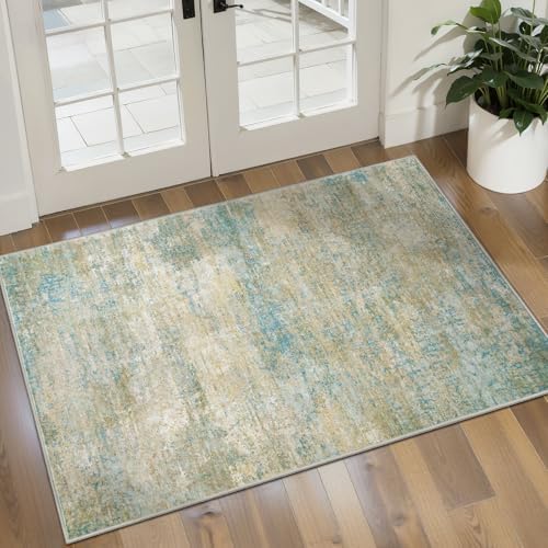 Tangsoo Abstract 2x3 Washable Rugs - Image 3