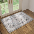 Rugcomf Small Rug 2x3 Door Mat Washable Non Slip Vintage by Rugcomf