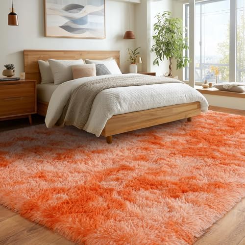 Fluffy Living Room Area Rug Soft Shaggy Carpets Anti-Slip Fuzzy Rugs 9x12ft - Image 7