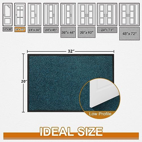 Mibao Super Absorbent Front Door Mat, Non-Slip Washable Indoor Doormats - Image 2