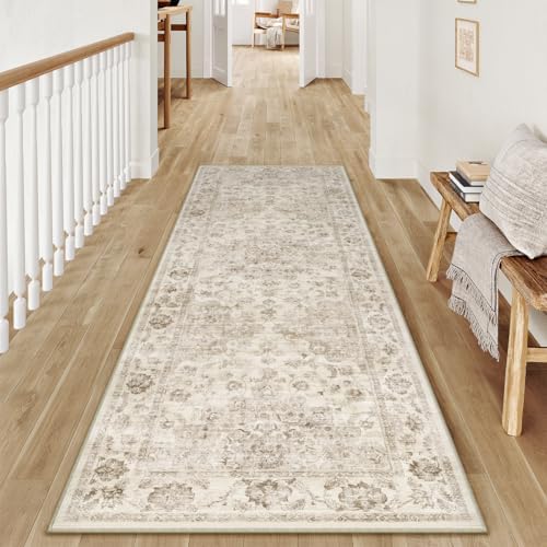 2x6 Beige Neutral Runner Rug by WondRg