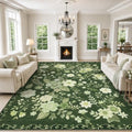 JOLLYVOGUE Floral Area Rug 8x10, Washable Rug by JOLLYVOGUE