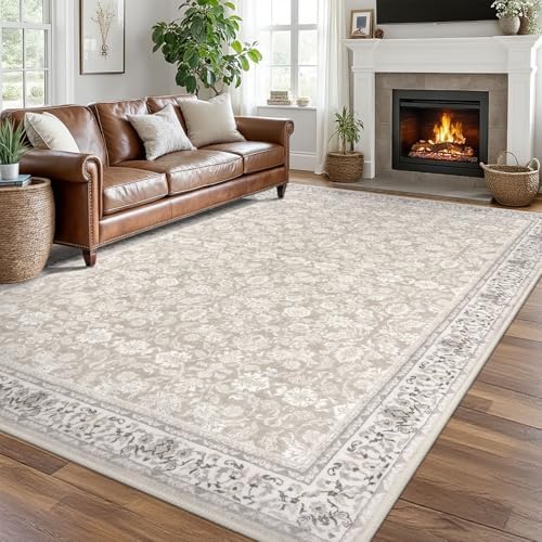 SIILOOM 8x10 Washable Area Rug, Non Slip Large Rug by SiiloomRug