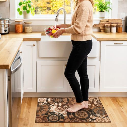 Washable 2x3 Entry Rug, Boho Small Throw Rugs by Quntue