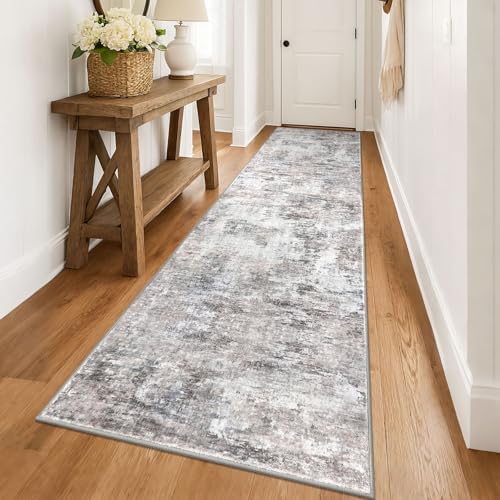 Lansny Modern Abstract 3x14 Runner Rug by lansny