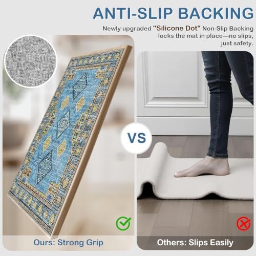 Kitchen Rugs Sets of 3 Non Slip Washable Kitchen Mats - Image 3