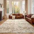 7x10 Large Tie-dye Light Tan Area Rug Non-Slip Washable by FinRe%CC%80cHome