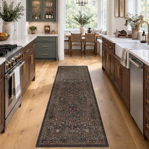 Dark Brown 2'6" x 8' Runner Rug - Image 3