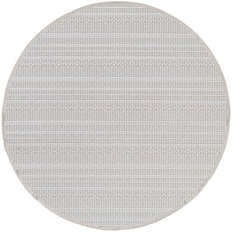 Modern Indoor Rug Stripe 4 Round Area Rugs - Image 2