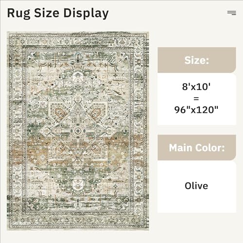 Soalmost Washable Area Rug 8x10 Large Soft Rugs - Image 4