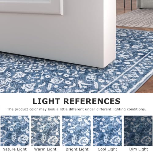 Washable Vintage 3x6 Runner Rug Non Slip Runners - Image 4