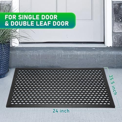 BEHERO Rubber Outdoor Mat 36" x 24" Anti Fatigue Waterproof Non-Slip - Image 2