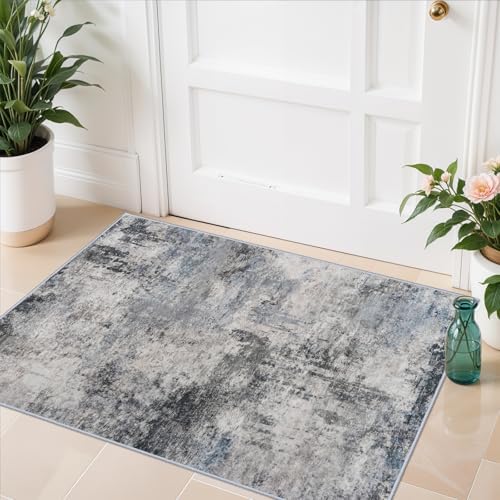 RUUGME Washable Abstract Rug 2x3:Living Room Large Vintage Area Rug Soft Indoor by RUUGME