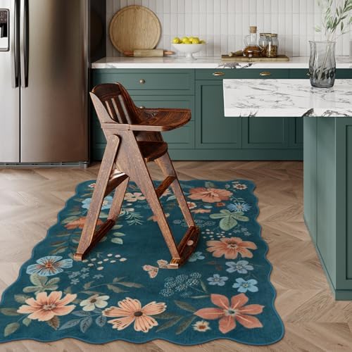 Lahome Floral Washable Rug, 3x5 Rug Soft Bedroom Rugs - Image 3