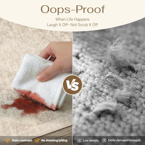 HUGEAR Beige 2x8 Runner Rugs for Hallway Washable Rug Carpet - Image 6