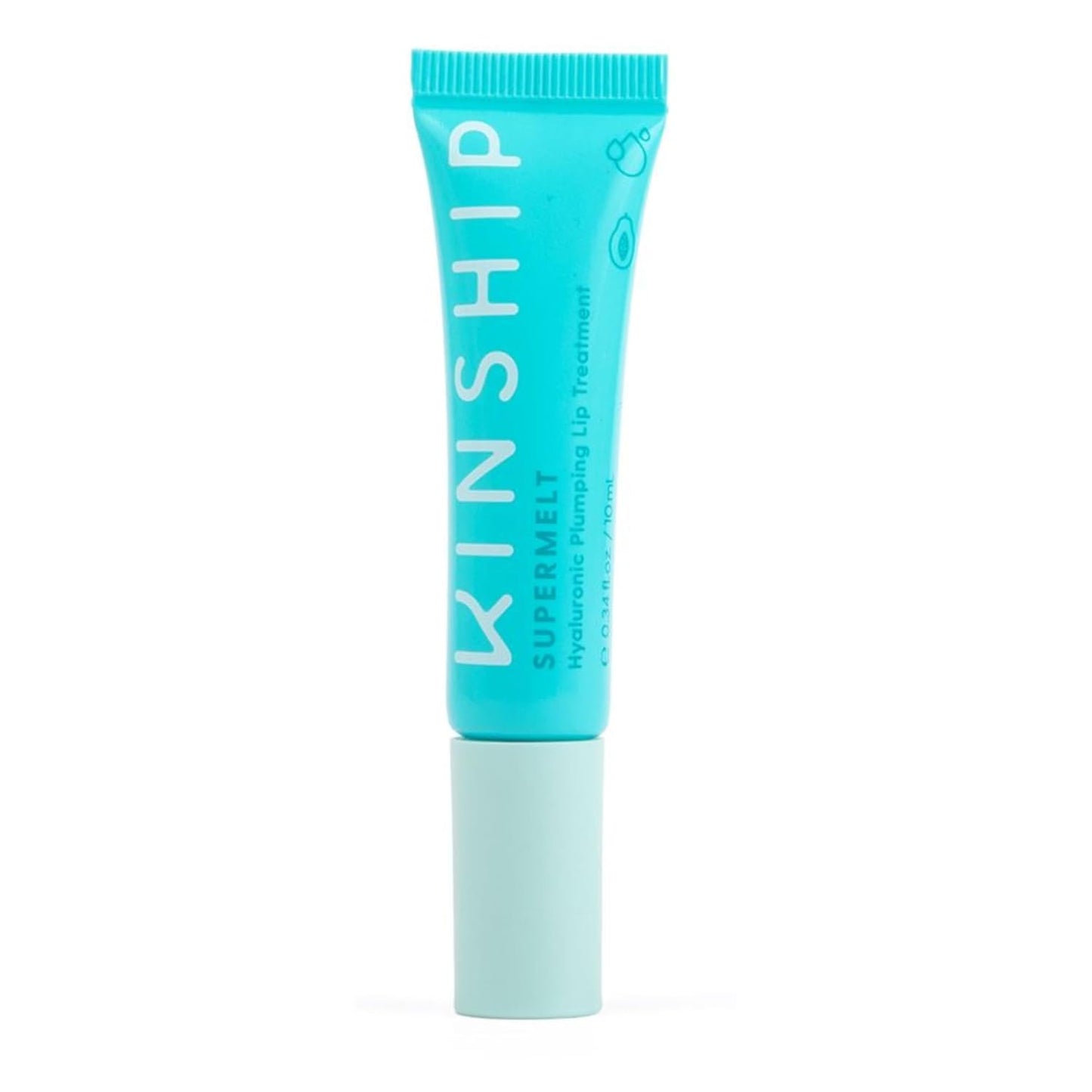 Kinship Supermelt Lip Plumping Jelly Mask - Moisturizing Daily Lip Treatment + Hyaluronic Acid - Hydrating + Exfoliating Lip Gloss - Soft, Smooth, Plump - Quick Melting Balm - Soothe Dry Lips (.3 oz)