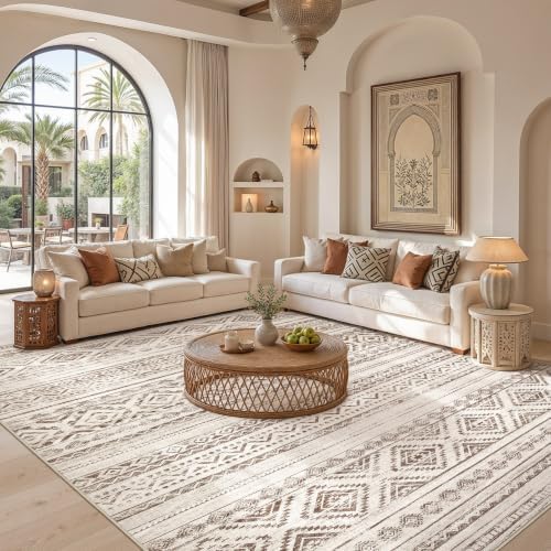 cotiled Boho 5x7 Area Rugs for Living Room: Soft Moroccan Washable Rug - Image 4