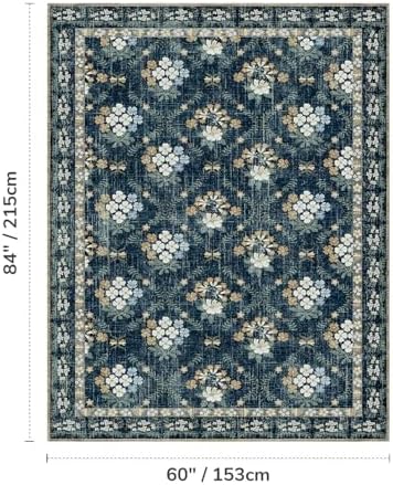 Lessymo 5 x 7 Washable Area Rugs - Image 2
