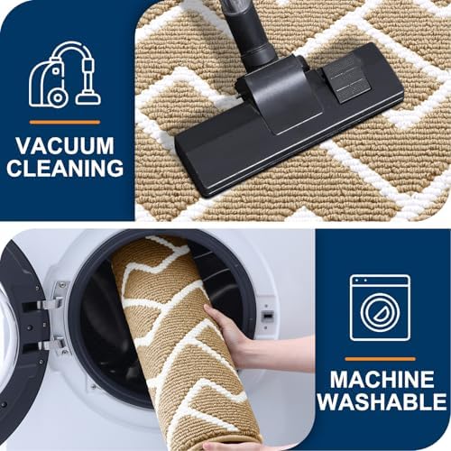 OLANLY Front Door Mat 36x24, Low-Profile Easy Clean Doormat - Image 5