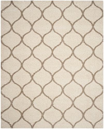 SAFAVIEH Hudson Shag Rug 10'x14', Soft Plush Modern Ivory & Beige SGH280D - Image 3
