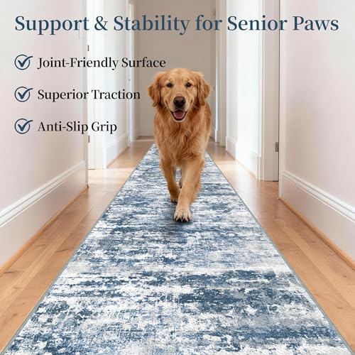 2.6x8 ft Wide Rug Runners for Hallways Non Slip, Kitchen Runner Rug - Image 2