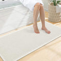 Smiry Waffle Bath Mat 47X20, Extra Soft Absorbent Bathroom Rugs by Smiry