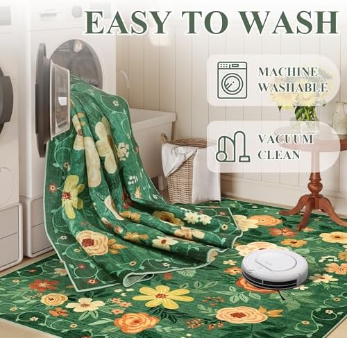 DUKINO 3x8 Kitchen Runner Rug, Washable Rug - Image 4