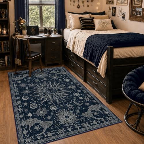 Vacuum-Friendly, 4x6 Washable Area Rug by meejou