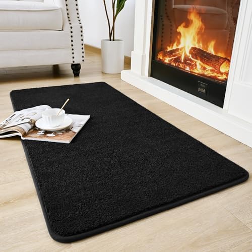 Chicrug Black 2x4 Small Washable Runner Rugs by ChicrugHomeDecor
