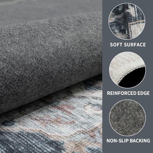 8x10 Vintage Washable Area Rug - Image 6