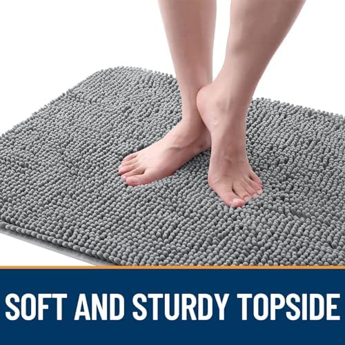OLANLY Dog Door Mat for Muddy Paws 47x20, Super Absorbent Chenille Mud Mat - Image 4