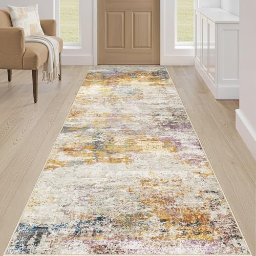 LOONGRUG Runner Rug 2x5 Washable Non-Slip Kitchen Neutral Modern Rug - Image 4