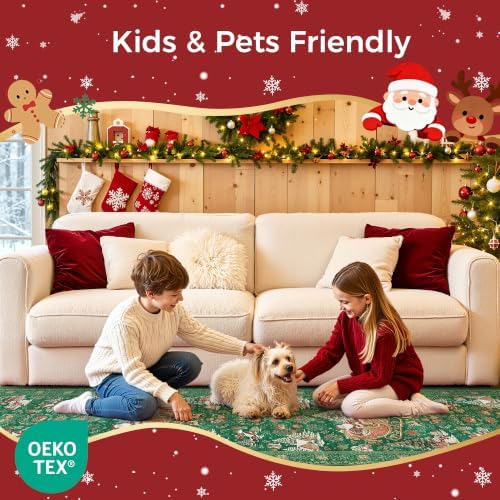 Christmas Kitchen Rugs 2x6 Runner Rug Washable Rugs - Image 7