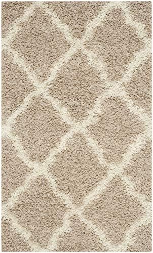SAFAVIEH Dallas Shag Accent Rug 2'3"x4', Soft Plush Beige & Ivory SGD257D by Unknown