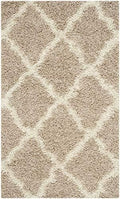 SAFAVIEH Dallas Shag Accent Rug 2'3"x4', Soft Plush Beige & Ivory SGD257D by Unknown