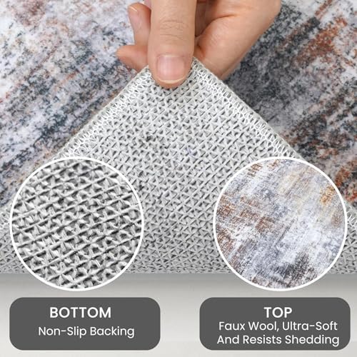 IOHOUZE Abstract Area Rug 3x4 Ft Washable Rugs - Image 5