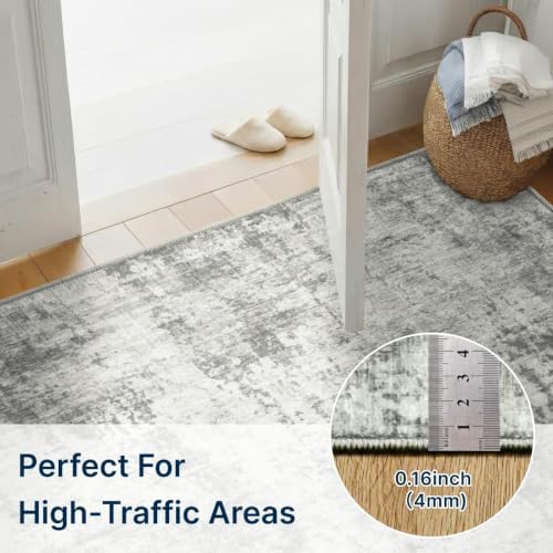 Abstract Area Rug 3x5 Ft Washable Rugs - Image 4