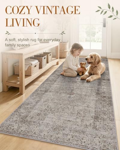 OLANLY 8x10 Washable Area Rug, Soft Non Slip Carpet - Image 3
