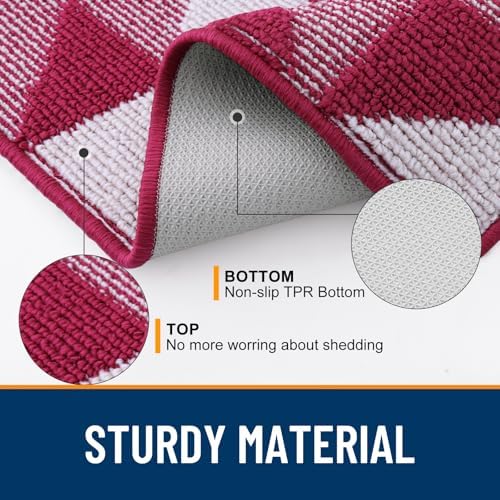 OLANLY Door Mat Indoor Entrance Washable 32x20, Odor-Free Low-Profile Front - Image 3