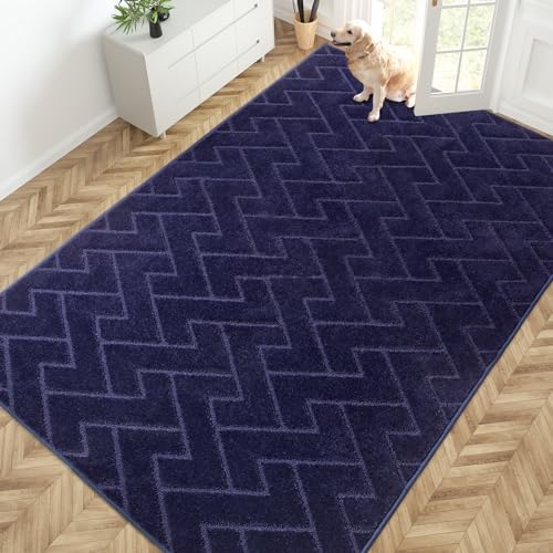 PURRUGS Area Rug, Midnight Blue by PURRUGS