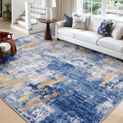 RELEANY Washable 7'x10' Abstract Area Rug - Image 2