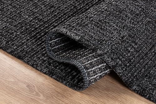 Beverly Rug Easy Jute Rug 4x6 Solid Washable Durable Outdoor Indoor Area Rugs - Image 3
