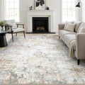 9x12 Area Rug Living Room Rug: Washable Modern Abstract Soft Thin Rug Indoor by FXRHLP